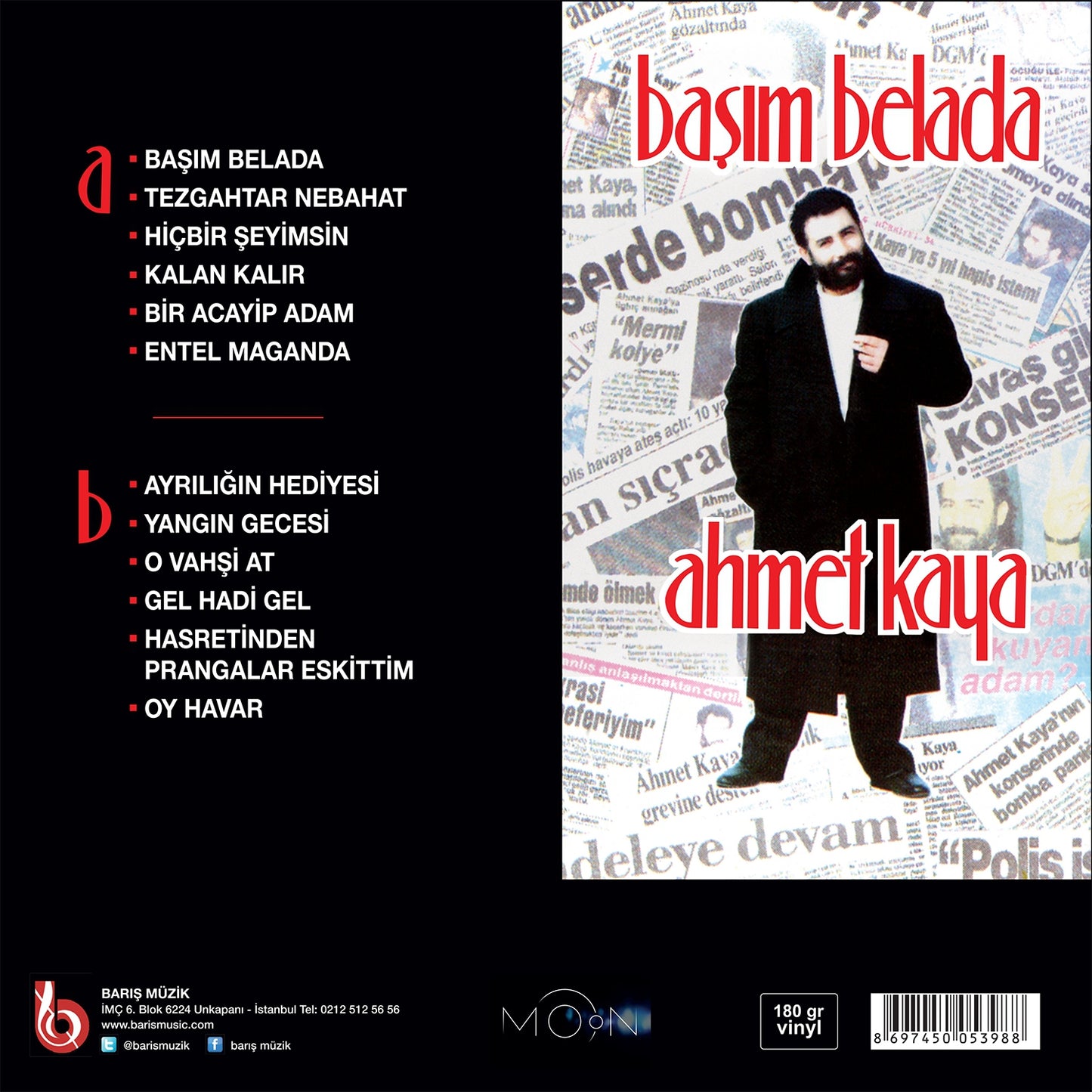 Ahmet Kaya - Başım Belada (Poster)
