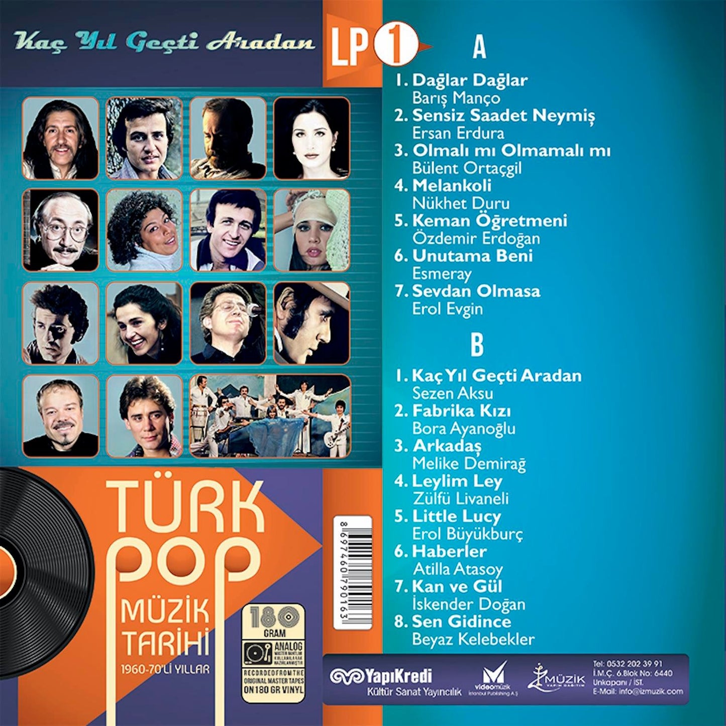 Türk Pop Müzik Tarihi 1960-70'lı Yıllar / LP Vol.1 (Schallplatte)