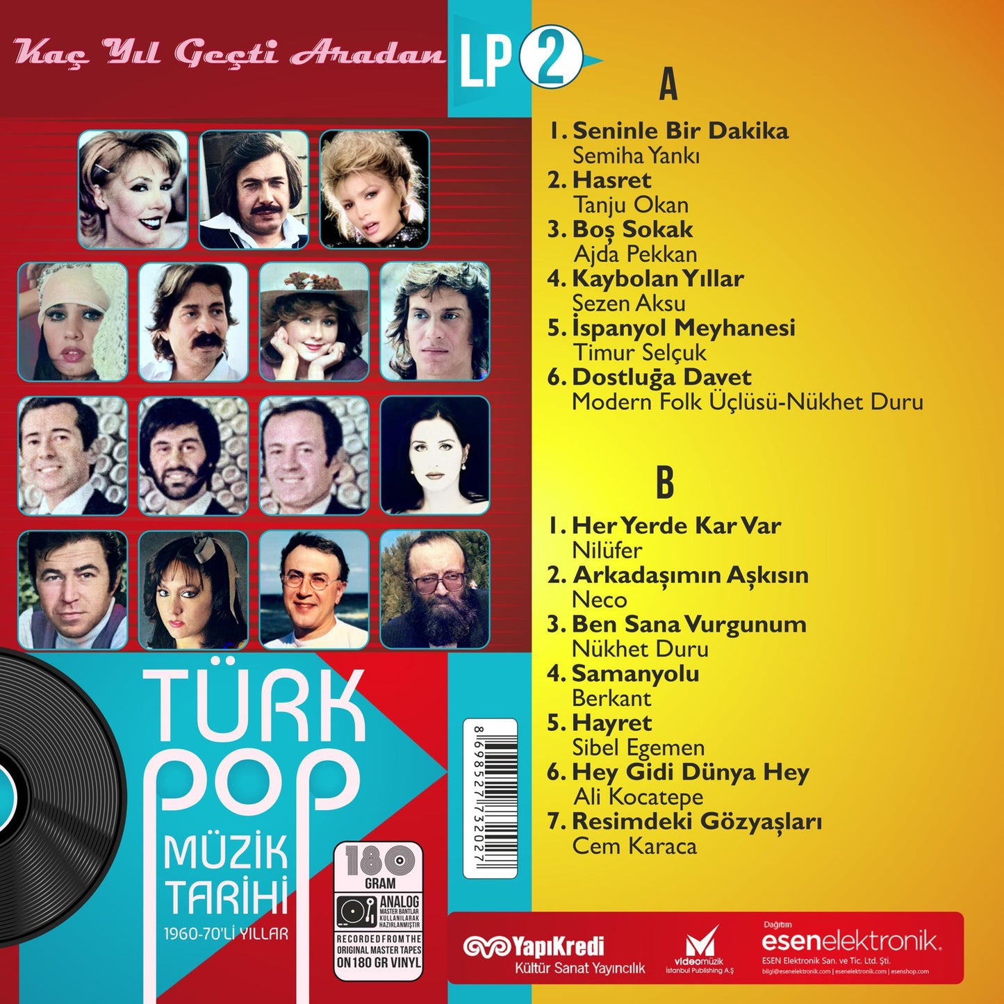 Türk Pop Müzik Tarihi 1960-70'lı Yıllar Vol.2 (Schallplatte)