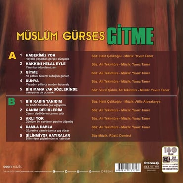 Müslüm Gürses - Gitme (Plak)