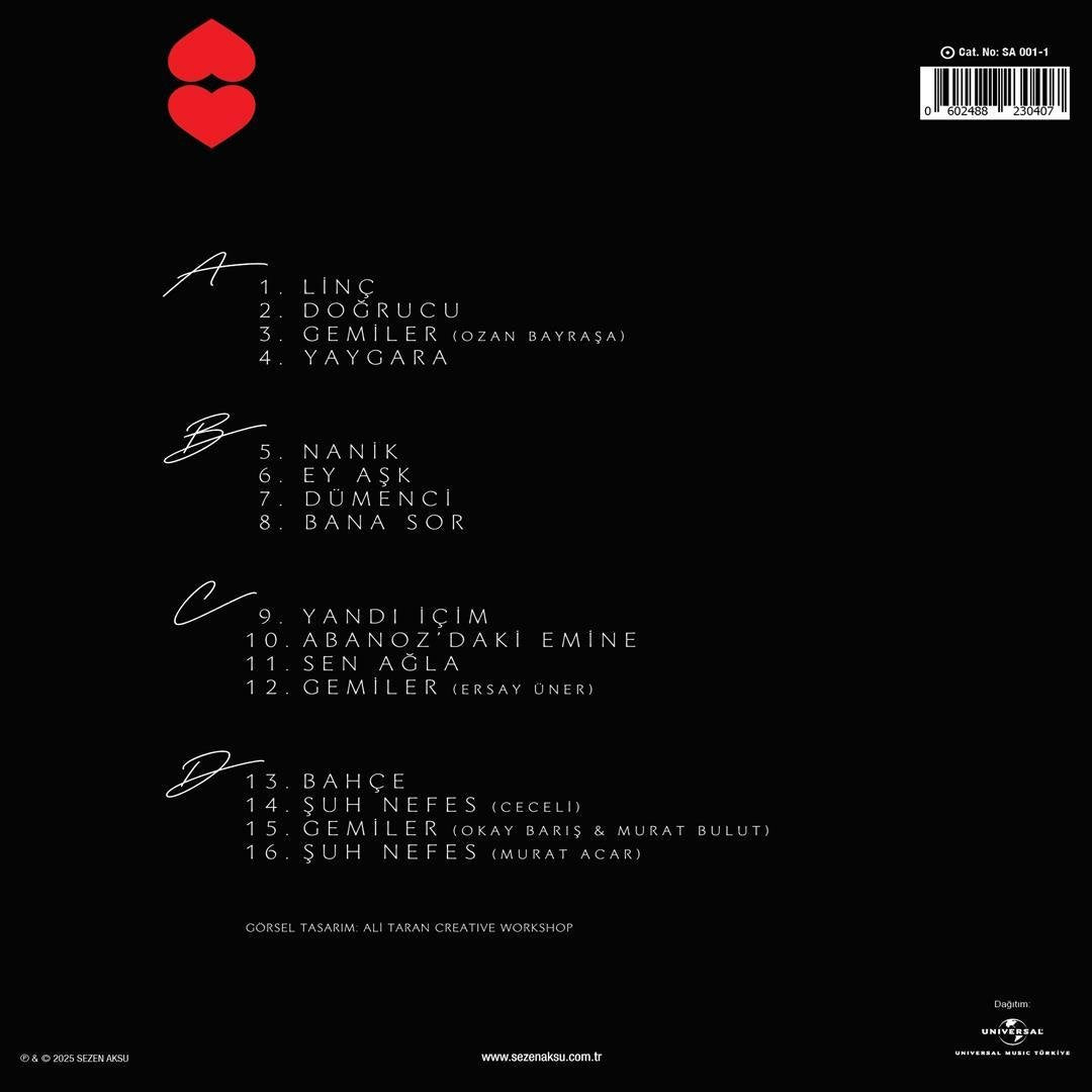 Sezen Aksu - Paşa Gönül Şarkıları (2'li Kırmızı Plak, Vinyl, Schallplatte)